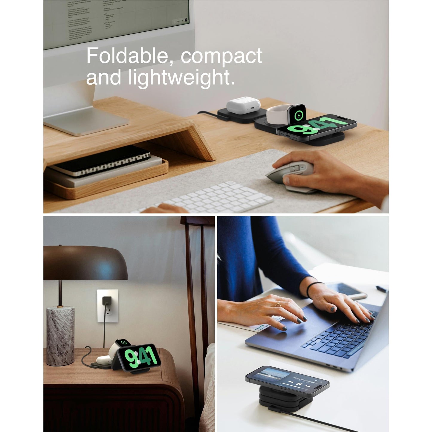 Belkin BoostCharge Pro 3-in-1 Magnetic Qi2 15W Charging Travel Pad