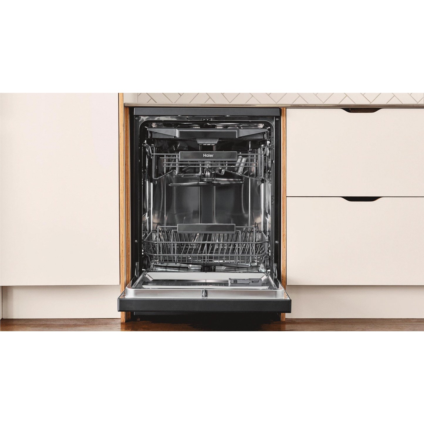 Haier HDW15U3S1 15-Place Setting Built Under Dishwasher (Stainless Steel)
