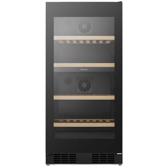 Hisense HRWC108B 108-Botttle Dual-Zone Wine Cabinet