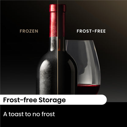 Hisense HRWC108B 108-Botttle Dual-Zone Wine Cabinet