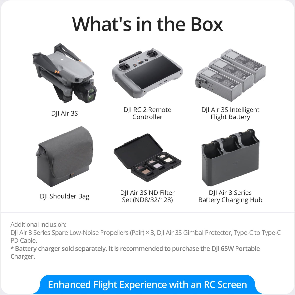 DJI Air 3S Fly More Combo (DJI RC 2)