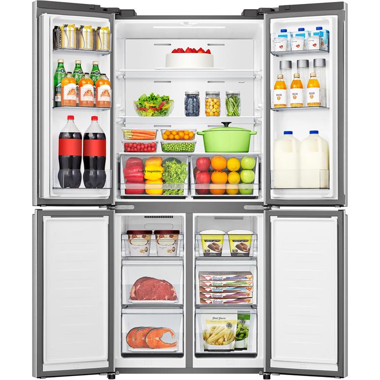 Hisense HRCD483G 483L PureFlat French Door Refrigerator (White Glass)