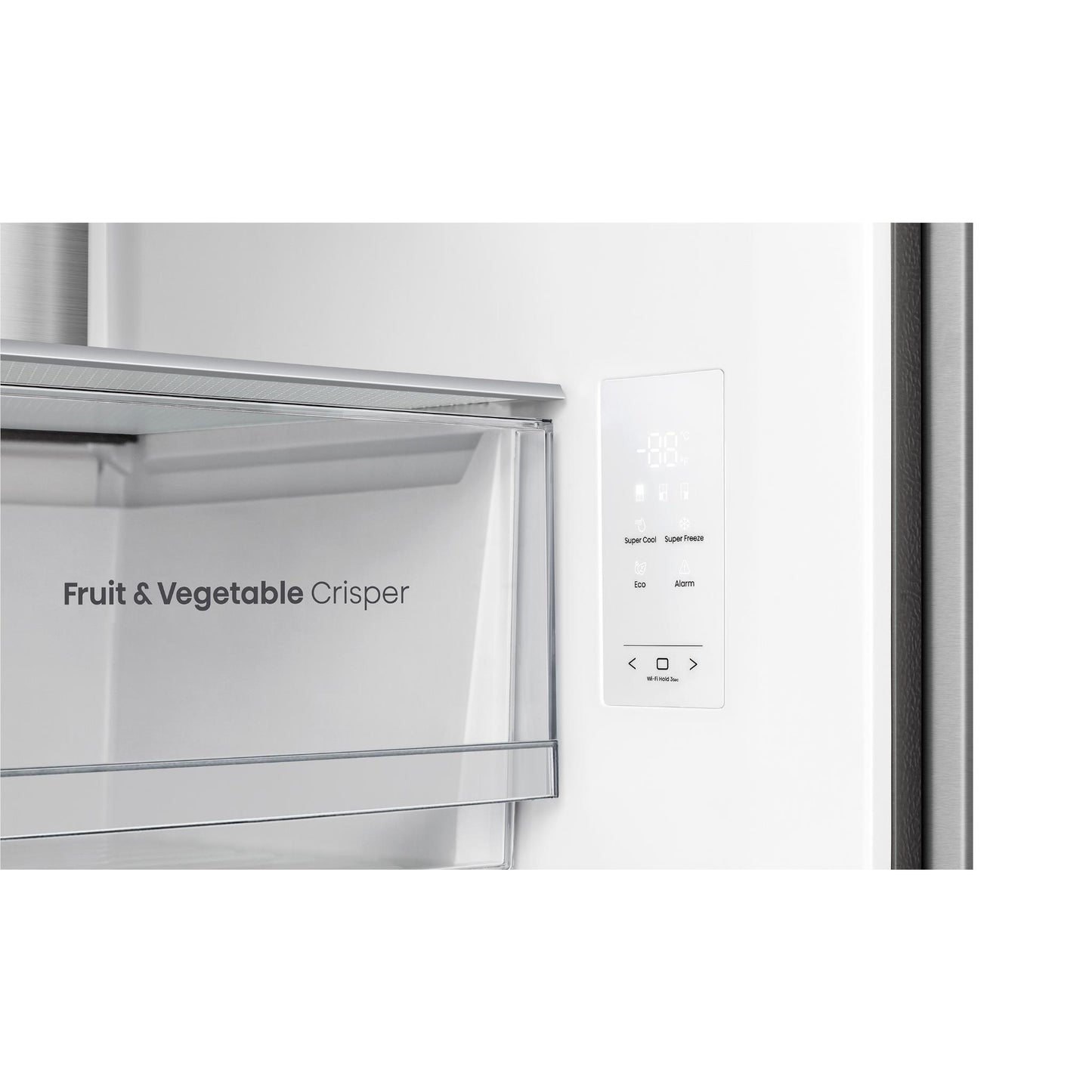 Hisense HRCD483G 483L PureFlat French Door Refrigerator (White Glass)