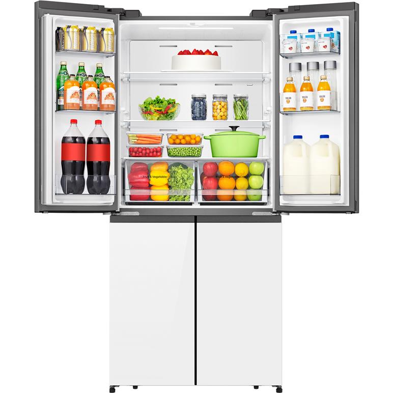 Hisense HRCD483G 483L PureFlat French Door Refrigerator (White Glass)