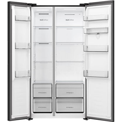 Hisense HRSBS540BW 541L PureFlat Side by Side Refrigerator (Black)