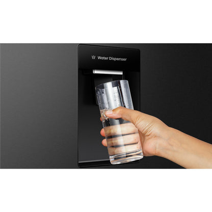 Hisense HRSBS540BW 541L PureFlat Side by Side Refrigerator (Black)