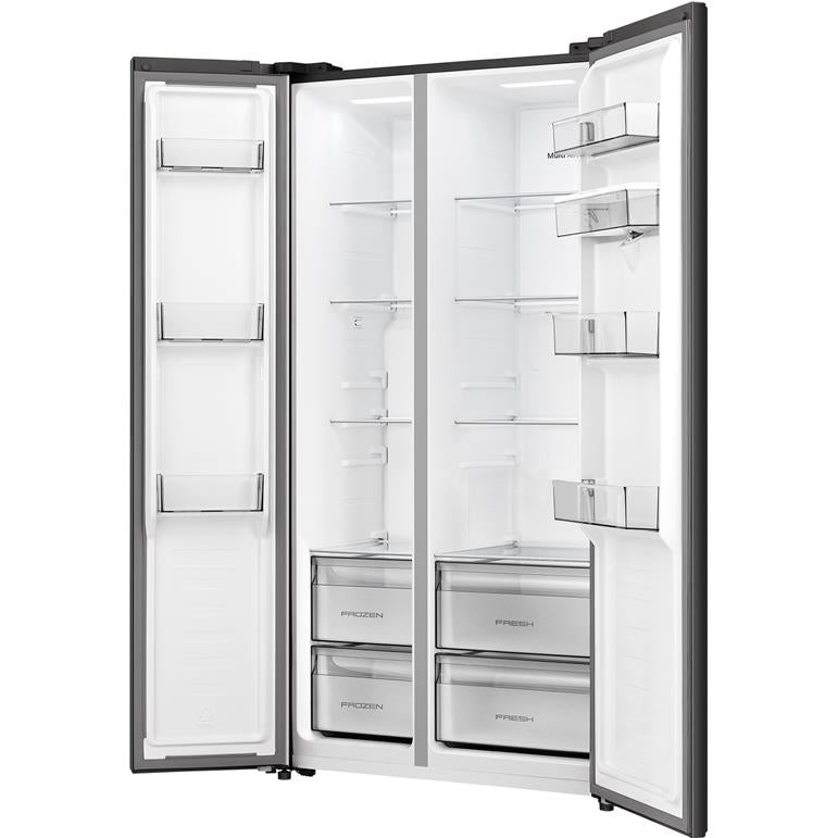 Hisense HRSBS540BW 541L PureFlat Side by Side Refrigerator (Black)