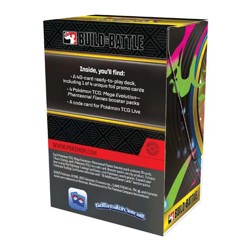 Pokemon TCG Mega Evolution Phantasmal Flames Build & Battle Box