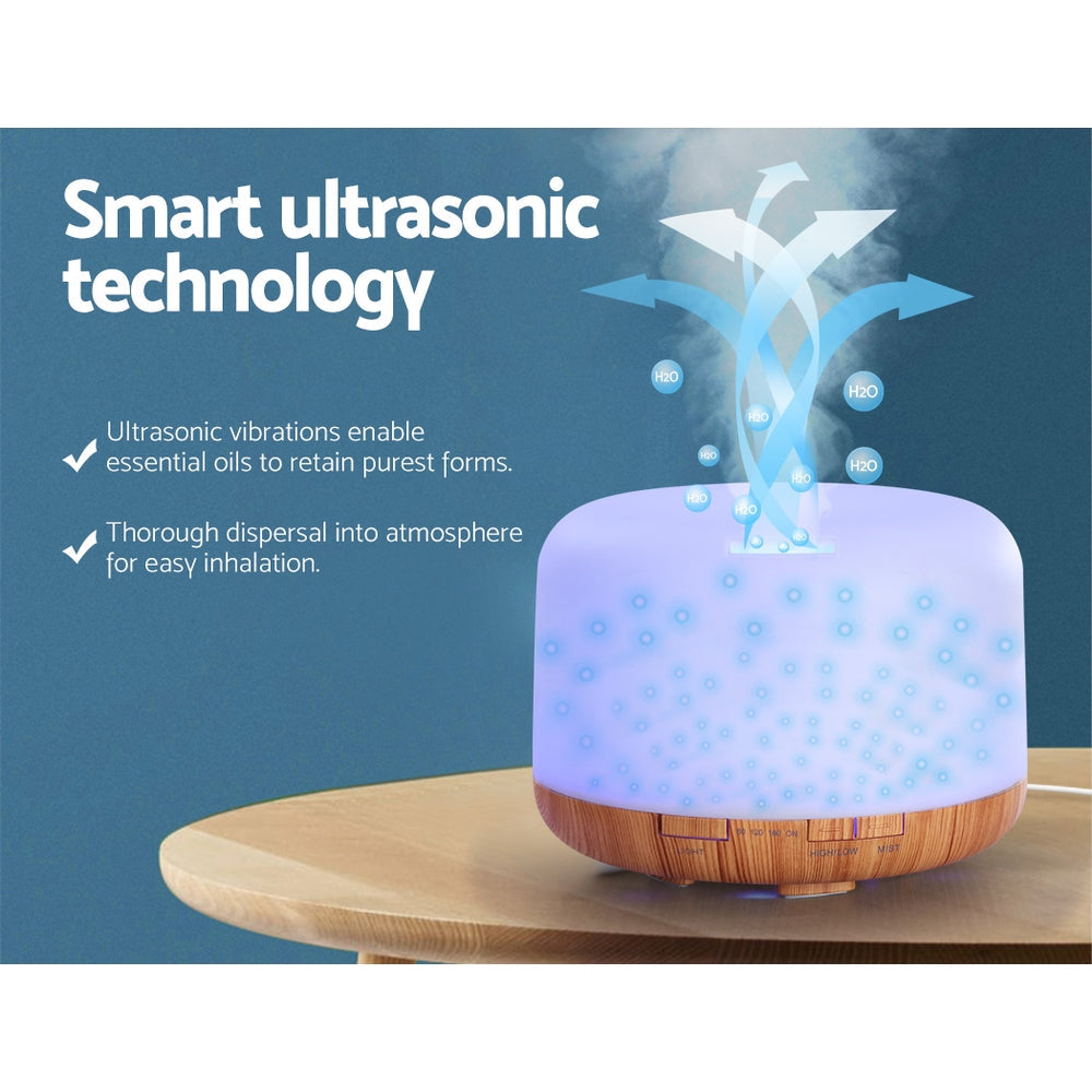 Devanti Aroma Diffuser Aromatherapy Humidifier 500ml
