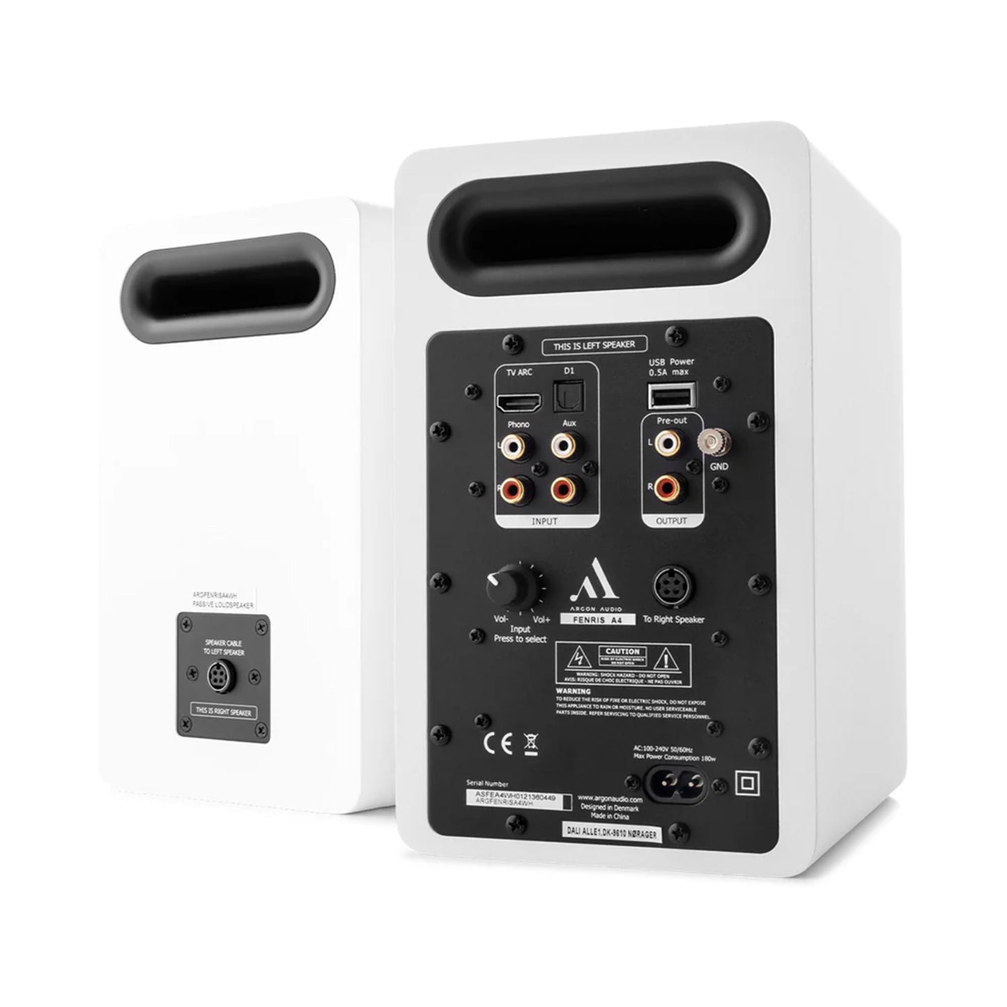 Argon Audio FENRIS White Active 4 Speakers