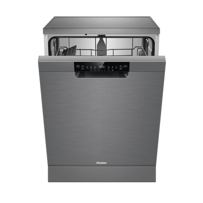 Haier HDW15F1S1 15 Place Setting Freestanding Dishwasher (Satina)