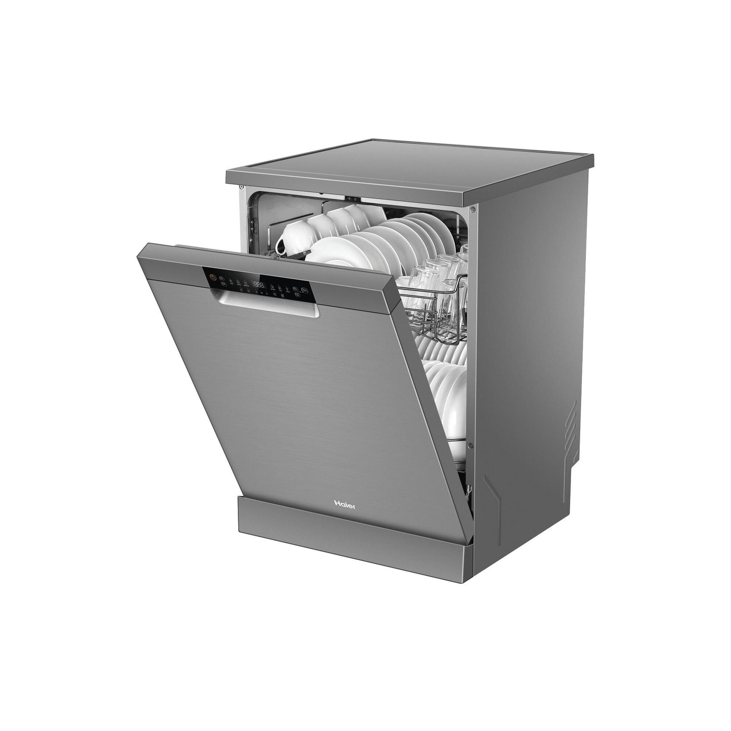 Haier HDW15F1S1 15 Place Setting Freestanding Dishwasher (Satina)