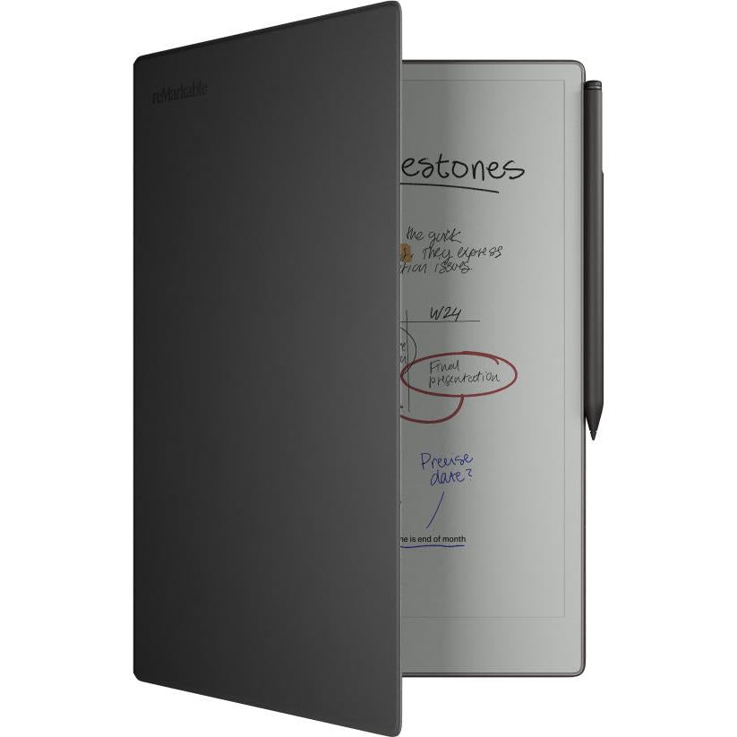 reMarkable Paper Pro with MarkerPlus and BookFolio Pro Leather (Black)