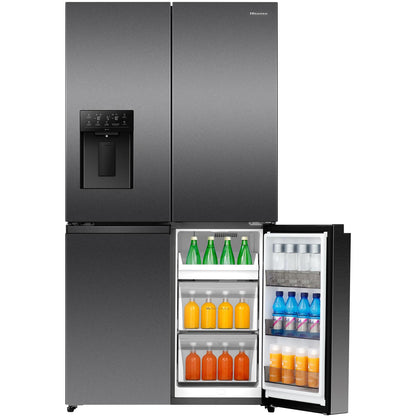 Hisense HRCD640TBW 640L French Door Fridge (Dark Stainless Steel)