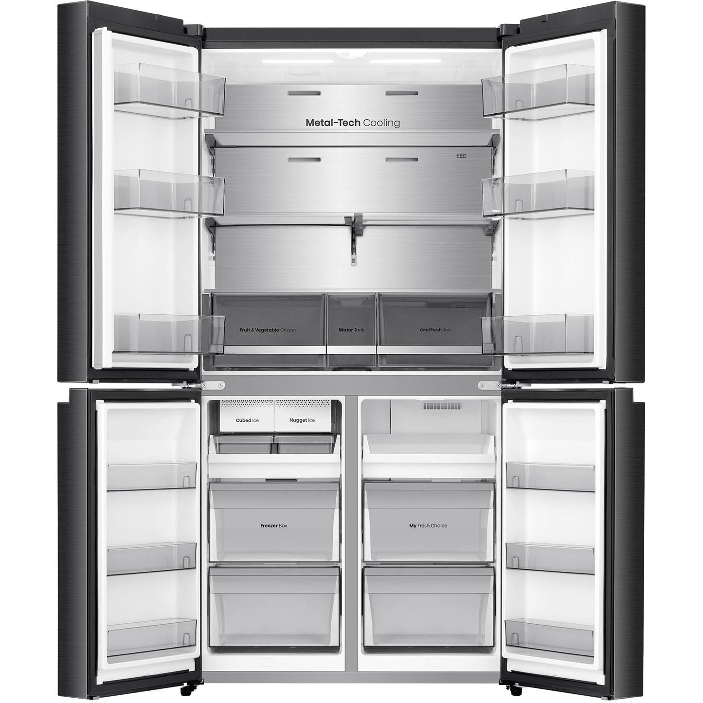 Hisense HRCD640TBW 640L French Door Fridge (Dark Stainless Steel)