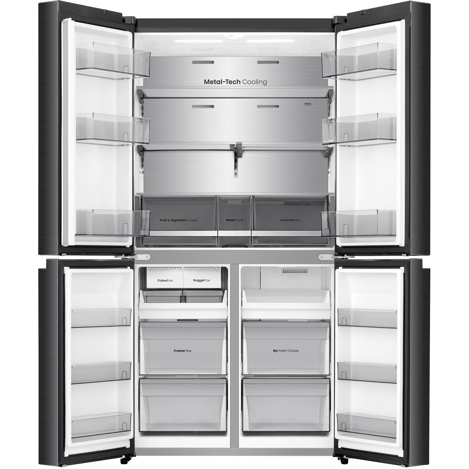 Hisense HRCD640TBW 640L French Door Fridge (Dark Stainless Steel)