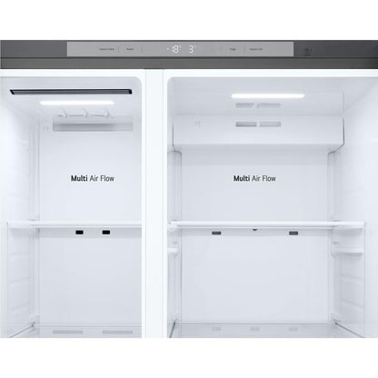 LG GS-B599PL 664L Flat Door Side by Side Fridge in (Stainless Finish)