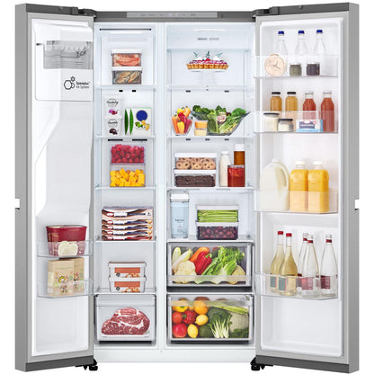 LG GS-N599PL 641L Side by Side Fridge (Stainless Finish)