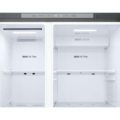 LG GS-N599PL 641L Side by Side Fridge (Stainless Finish)