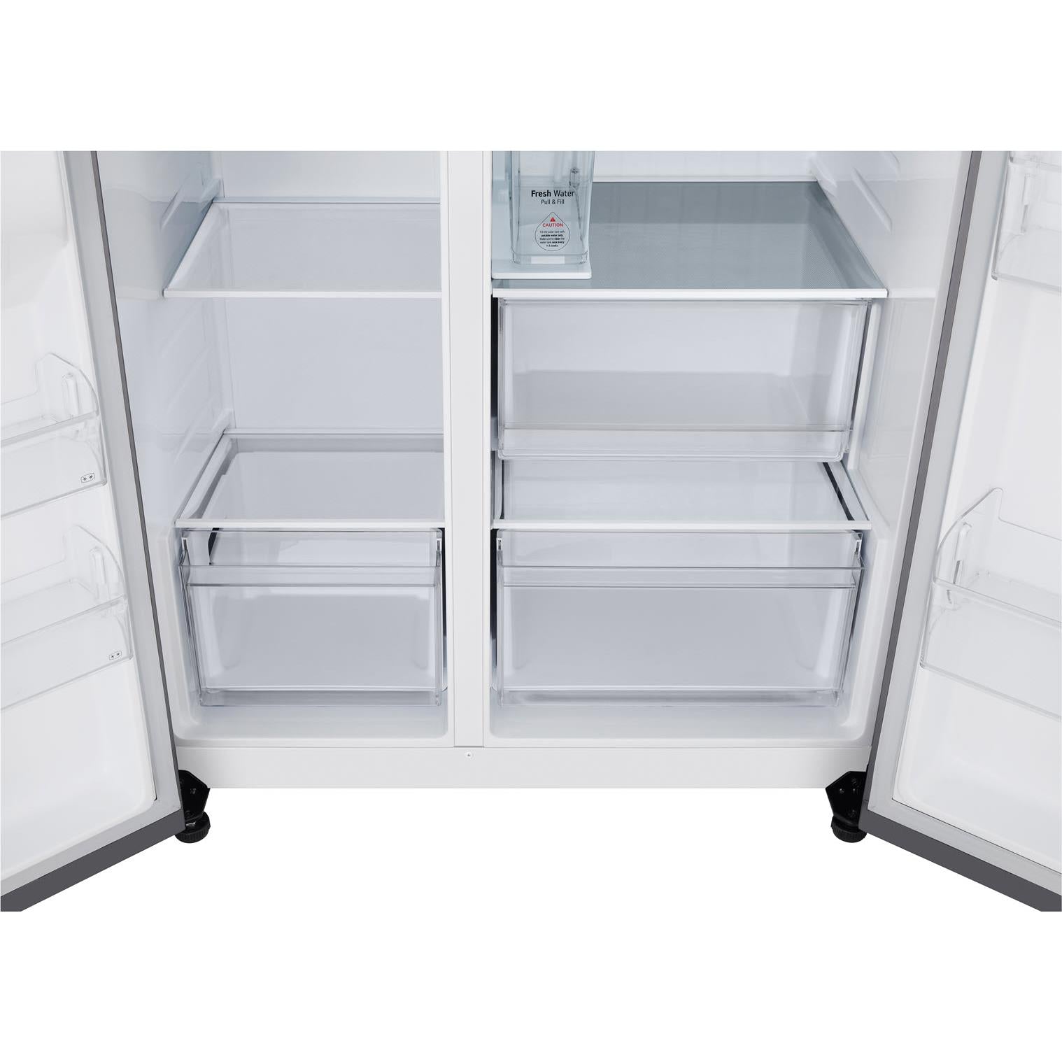 LG GS-N599PL 641L Side by Side Fridge (Stainless Finish)