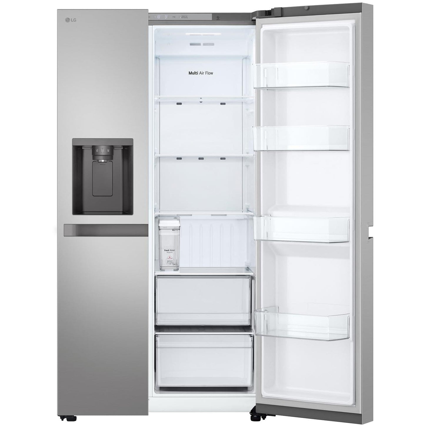 LG GS-N599PL 641L Side by Side Fridge (Stainless Finish)