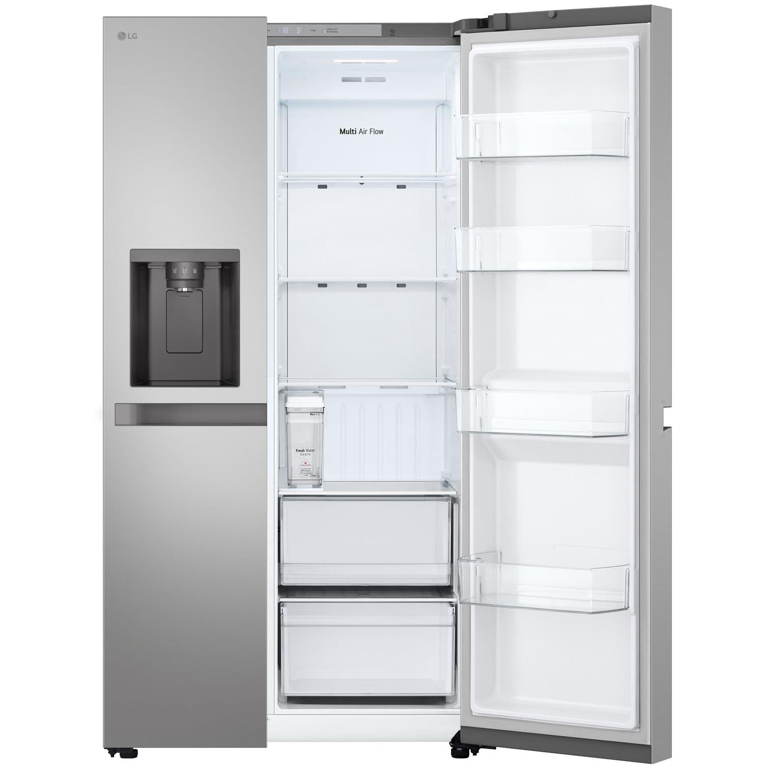 LG GS-N599PL 641L Side by Side Fridge (Stainless Finish)