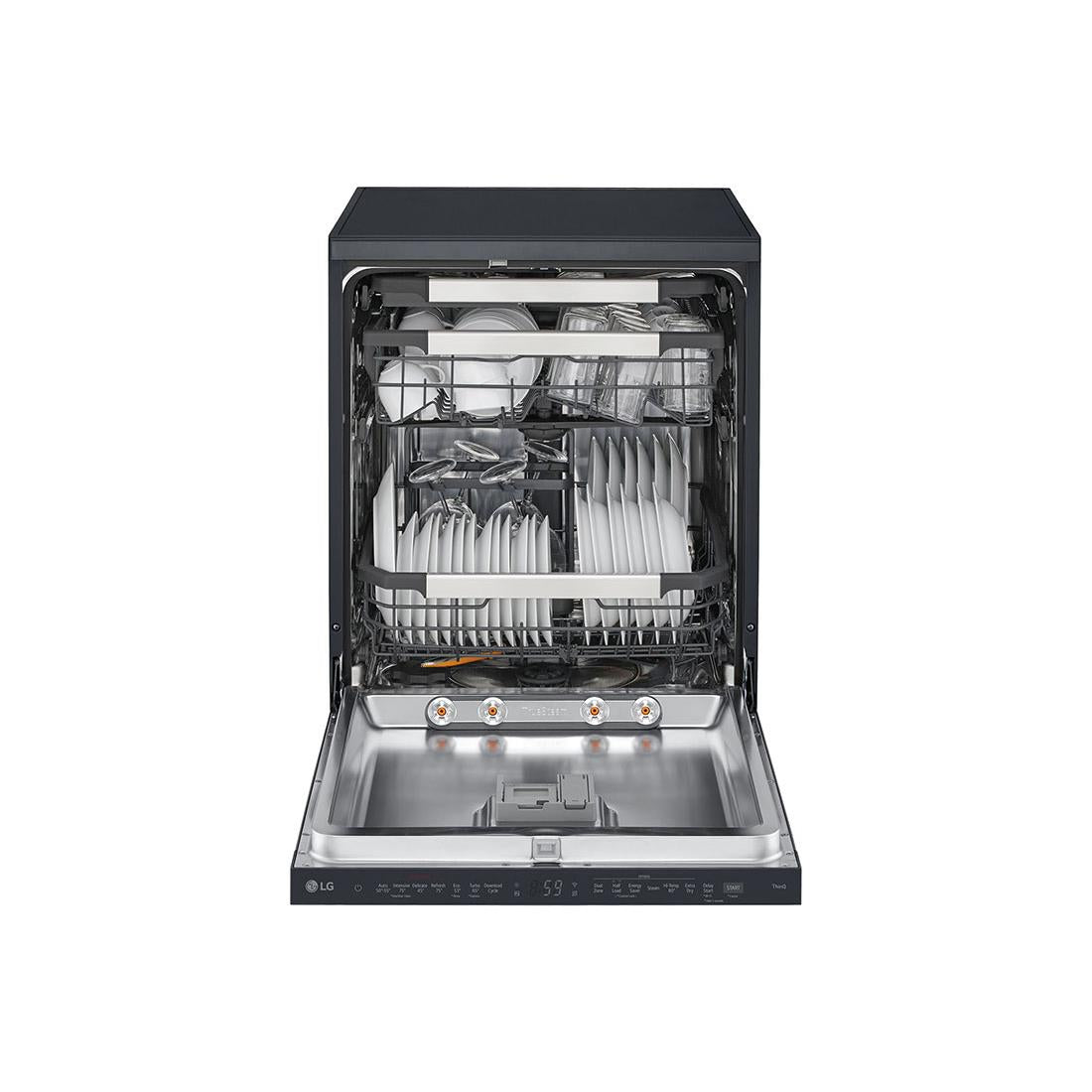 LG XD2A25MB TrueSteam 15 Place Setting Freestanding Dishwasher (Matte Black)