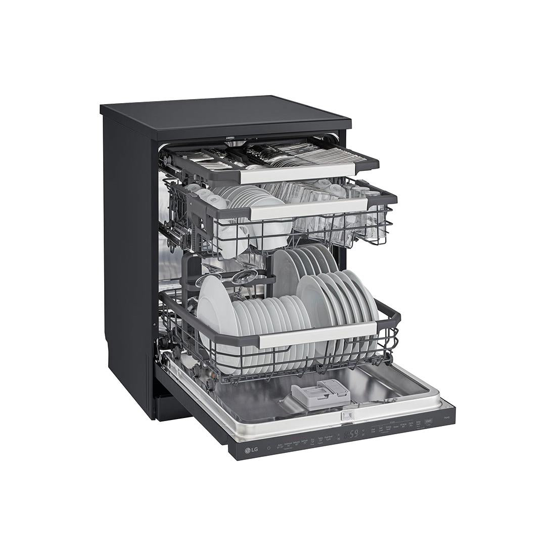 LG XD2A25MB TrueSteam 15 Place Setting Freestanding Dishwasher (Matte Black)