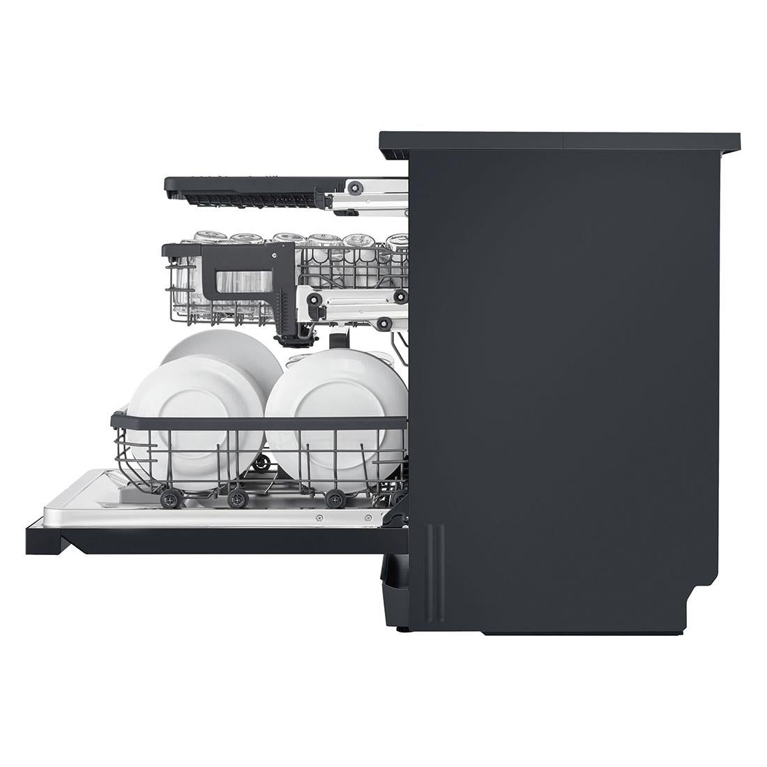 LG XD2A25MB TrueSteam 15 Place Setting Freestanding Dishwasher (Matte Black)