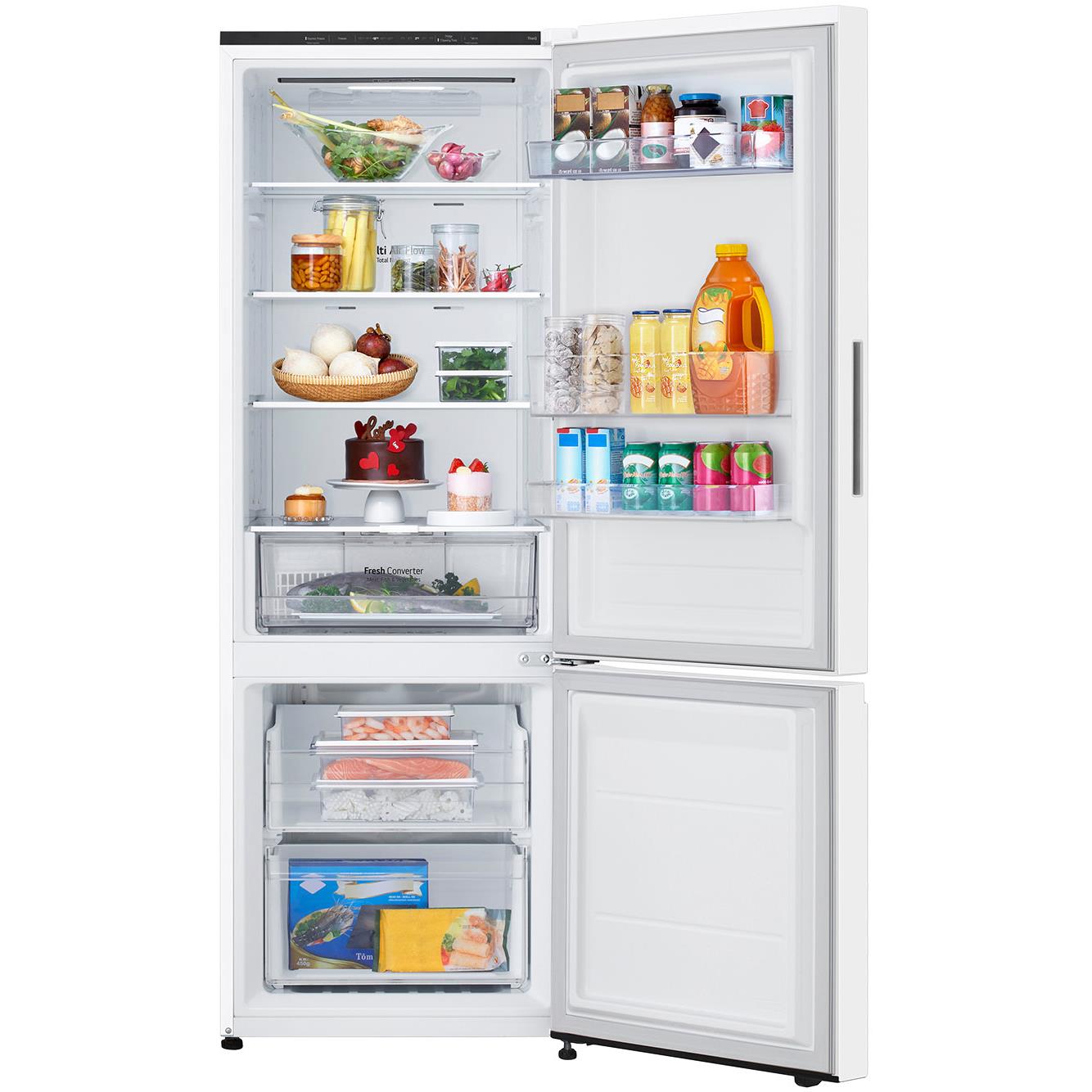 LG GB-B300MWH 335L Bottom Mount Fridge (Matte White Finish)