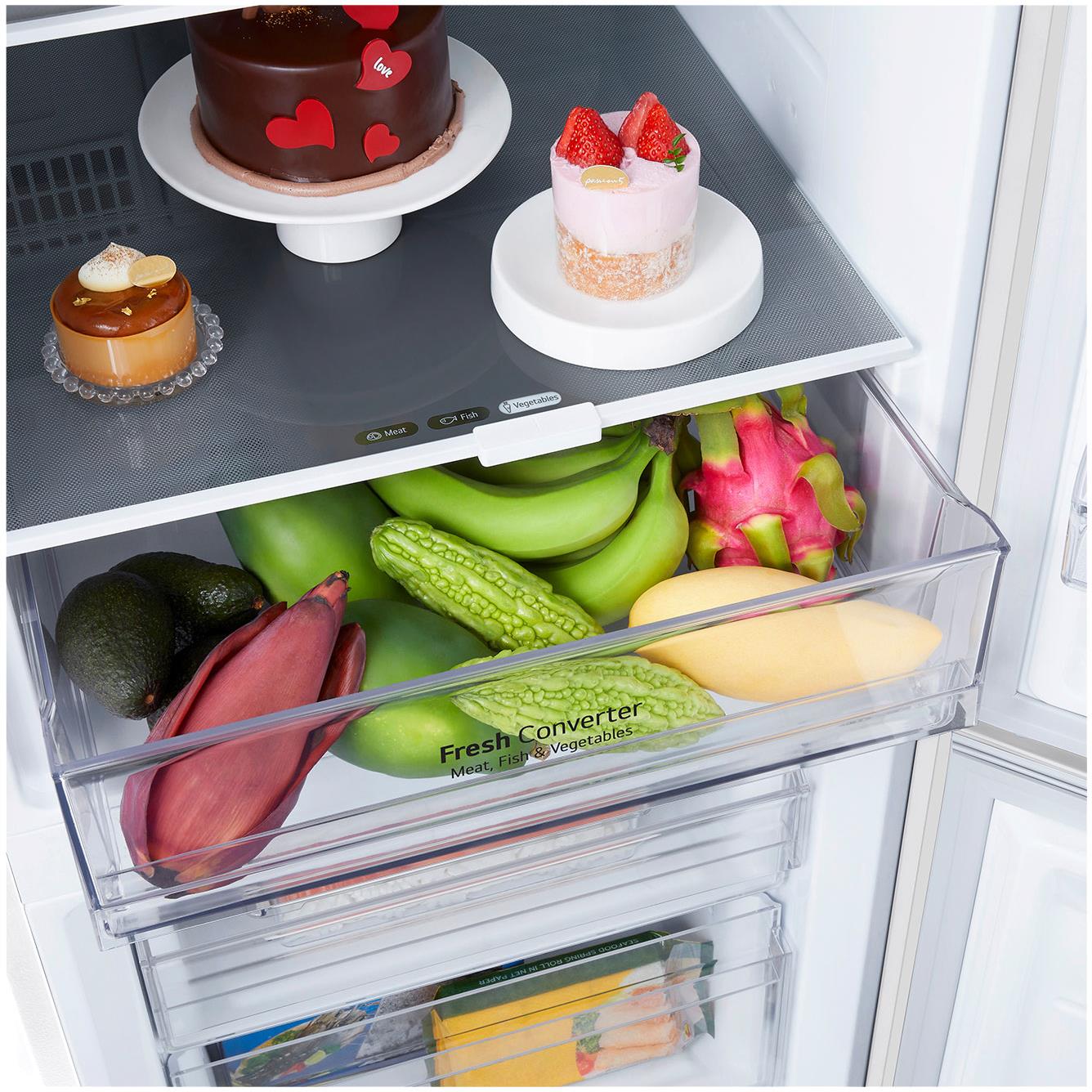 LG GB-B300MWH 335L Bottom Mount Fridge (Matte White Finish)