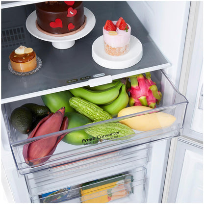 LG GB-B300MWH 335L Bottom Mount Fridge (Matte White Finish)