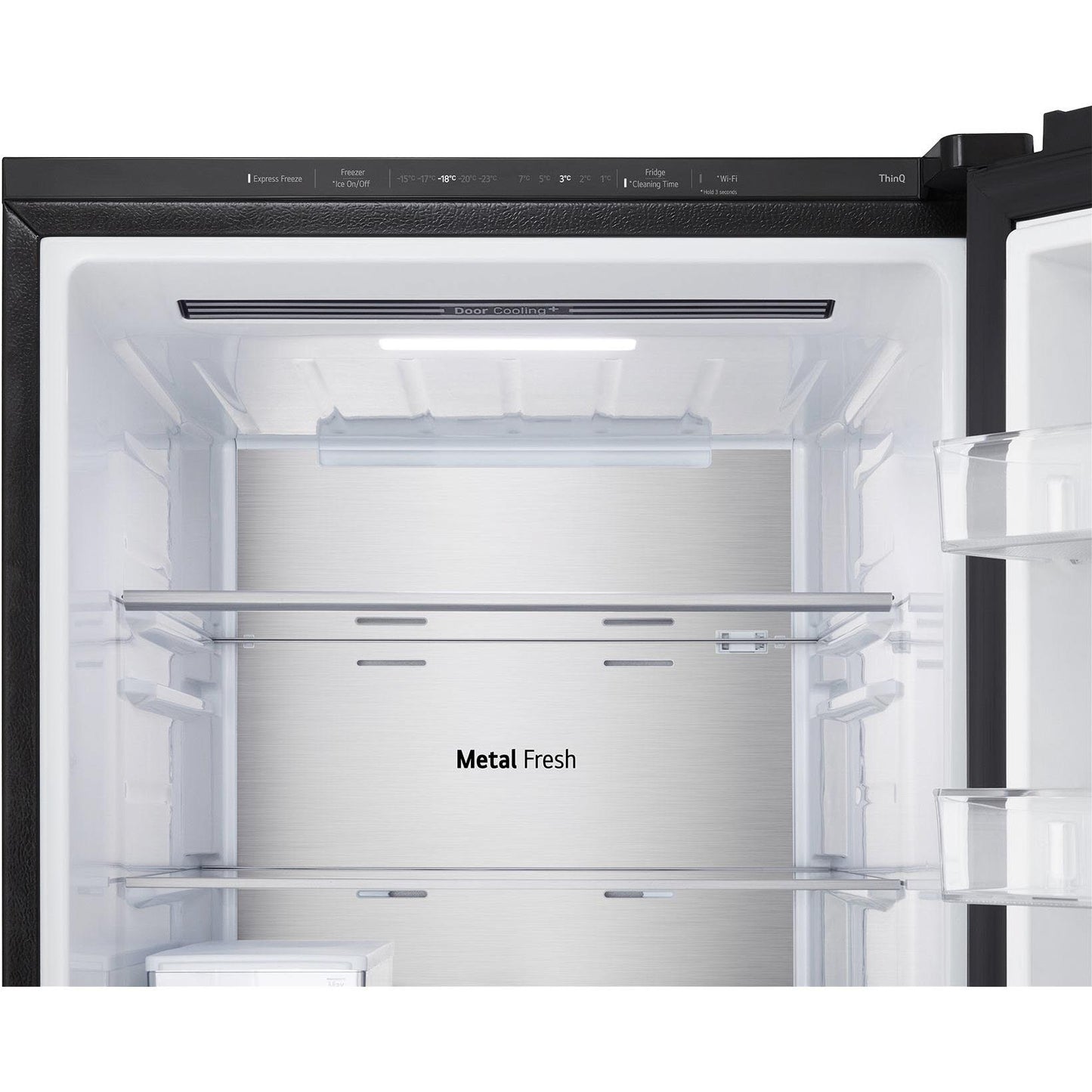 LG GB-V300MBL 340L Bottom Mount Fridge with Instaview (Matte Black)