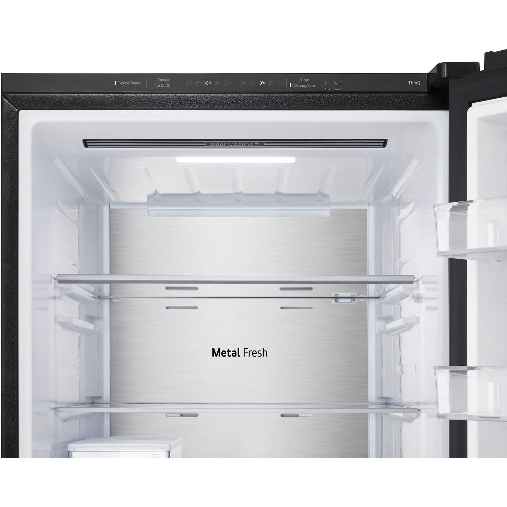 LG GB-V300MBL 340L Bottom Mount Fridge with Instaview (Matte Black)