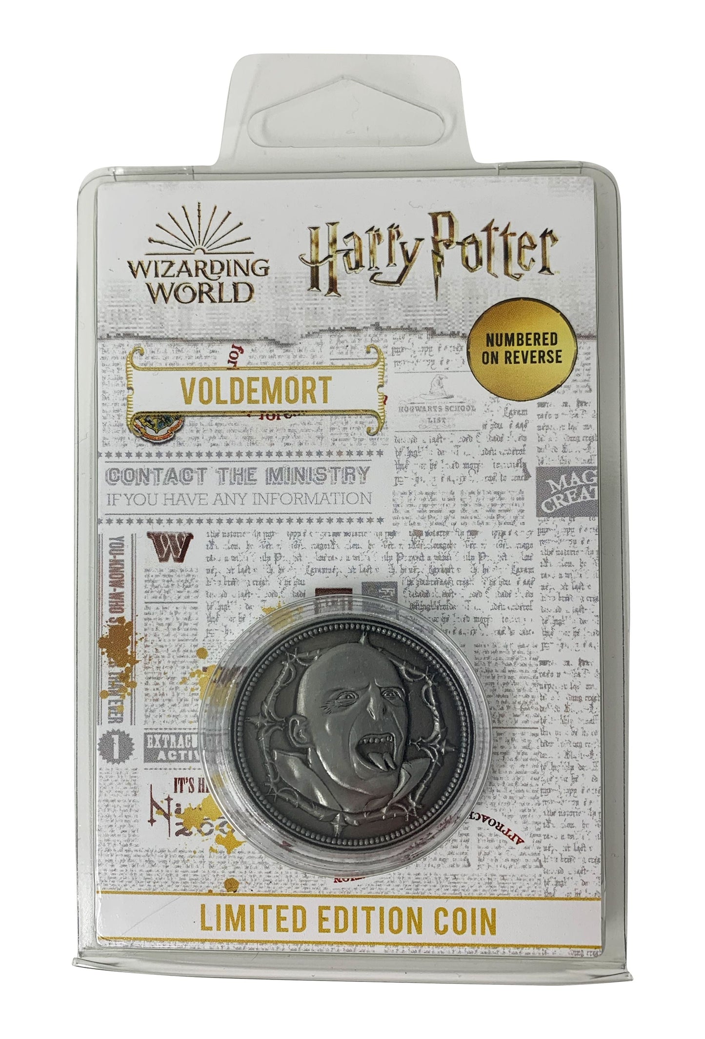 Fanattik Harry Potter Limited Edition Lord Voldemort Collectible Coin