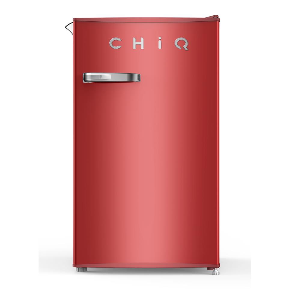 CHiQ CRSR089DR1 90L Retro Style Bar Fridge (Red)