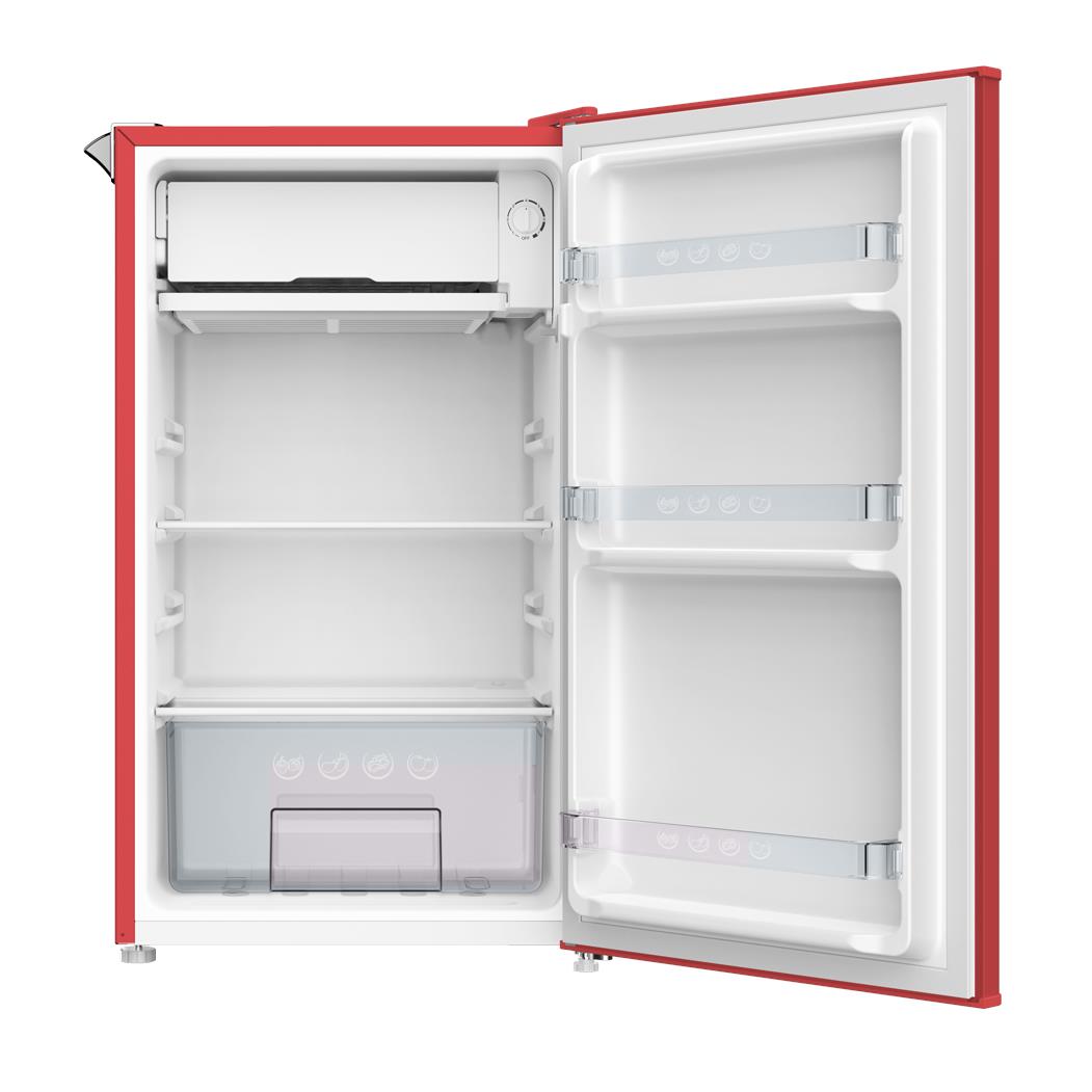 CHiQ CRSR089DR1 90L Retro Style Bar Fridge (Red)