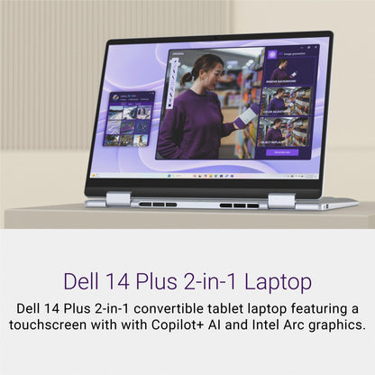 Dell 14 Plus 14" FHD+ 2-in-1 Copilot+ AI PC Laptop (Intel Core Ultra 7-256V)[1TB]