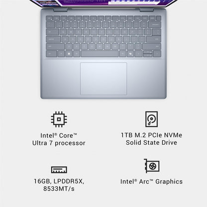 Dell 14 Plus 14" FHD+ 2-in-1 Copilot+ AI PC Laptop (Intel Core Ultra 7-256V)[1TB]