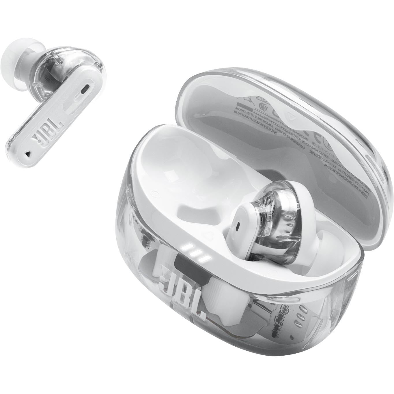 JBL Tune Beam 2 True Wireless Noise Cancelling Earbuds (Ghost White)