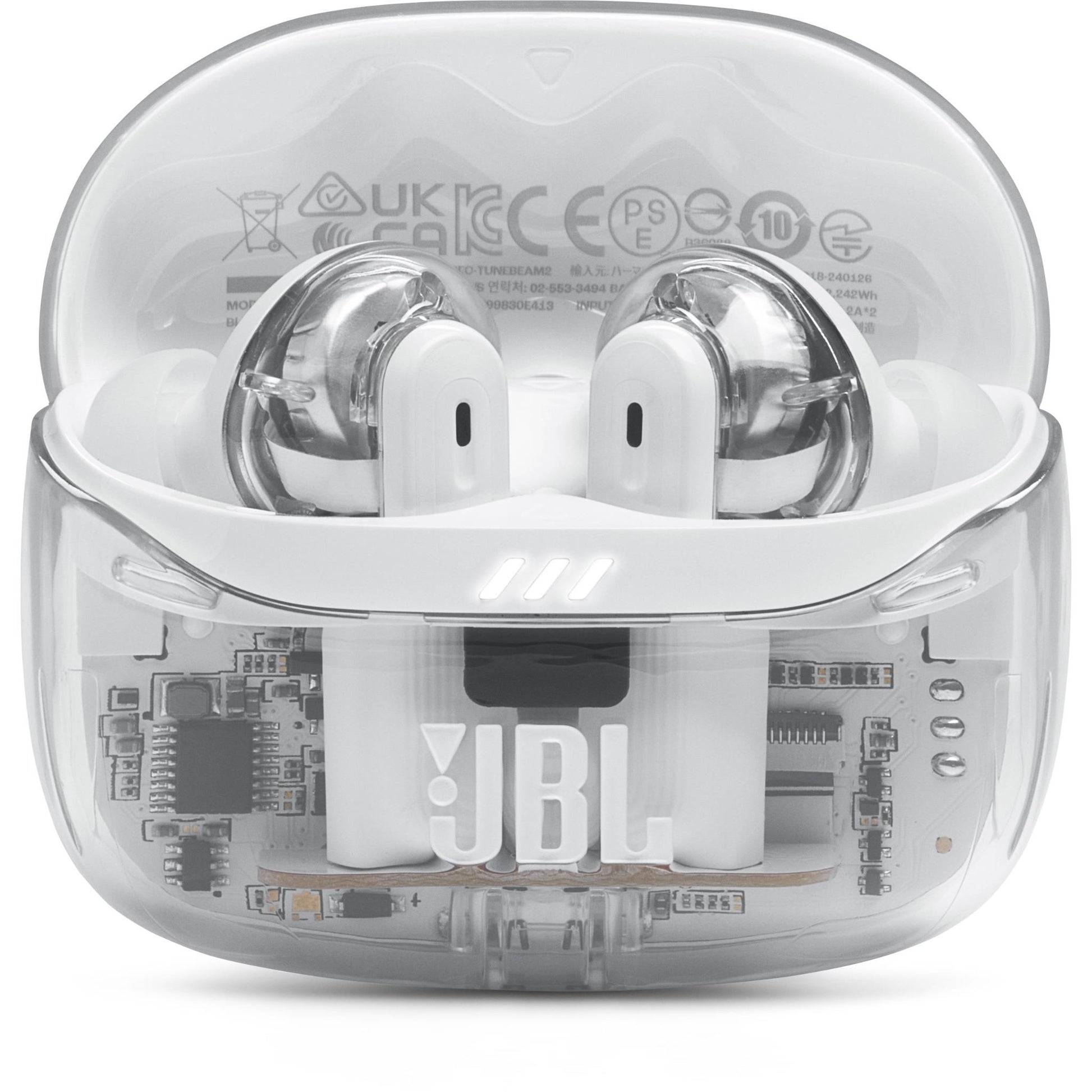 JBL Tune Beam 2 True Wireless Noise Cancelling Earbuds (Ghost White)