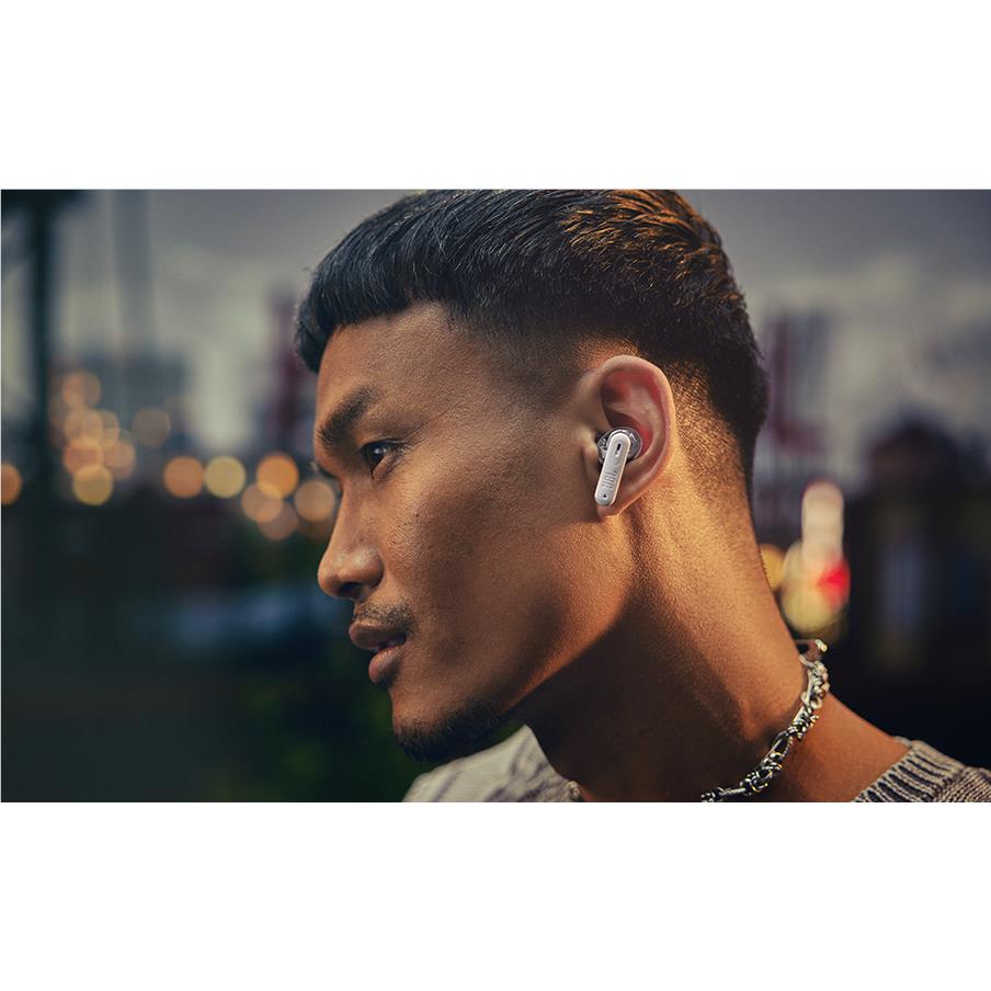 JBL Tune Beam 2 True Wireless Noise Cancelling Earbuds (Ghost White)