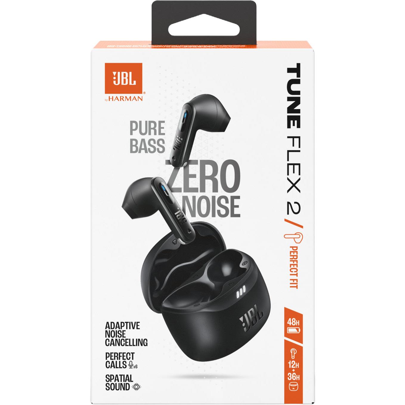 JBL Tune Flex 2 True Wireless Noise Cancelling Earbuds (Black)