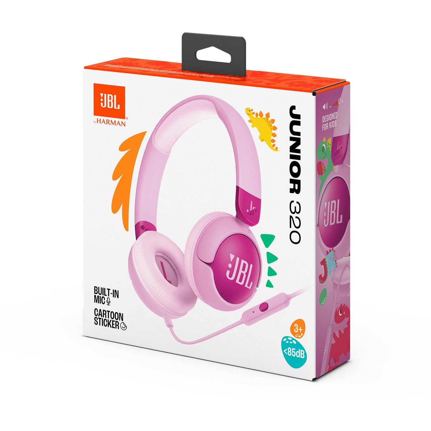 JBL JUNIOR 320 Wired On-Ear Kids Headphones (Purple)