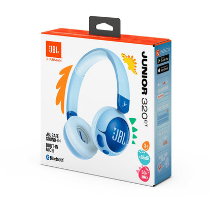 JBL JUNIOR 320BT Wireless On-Ear Kids Headphones (Blue)