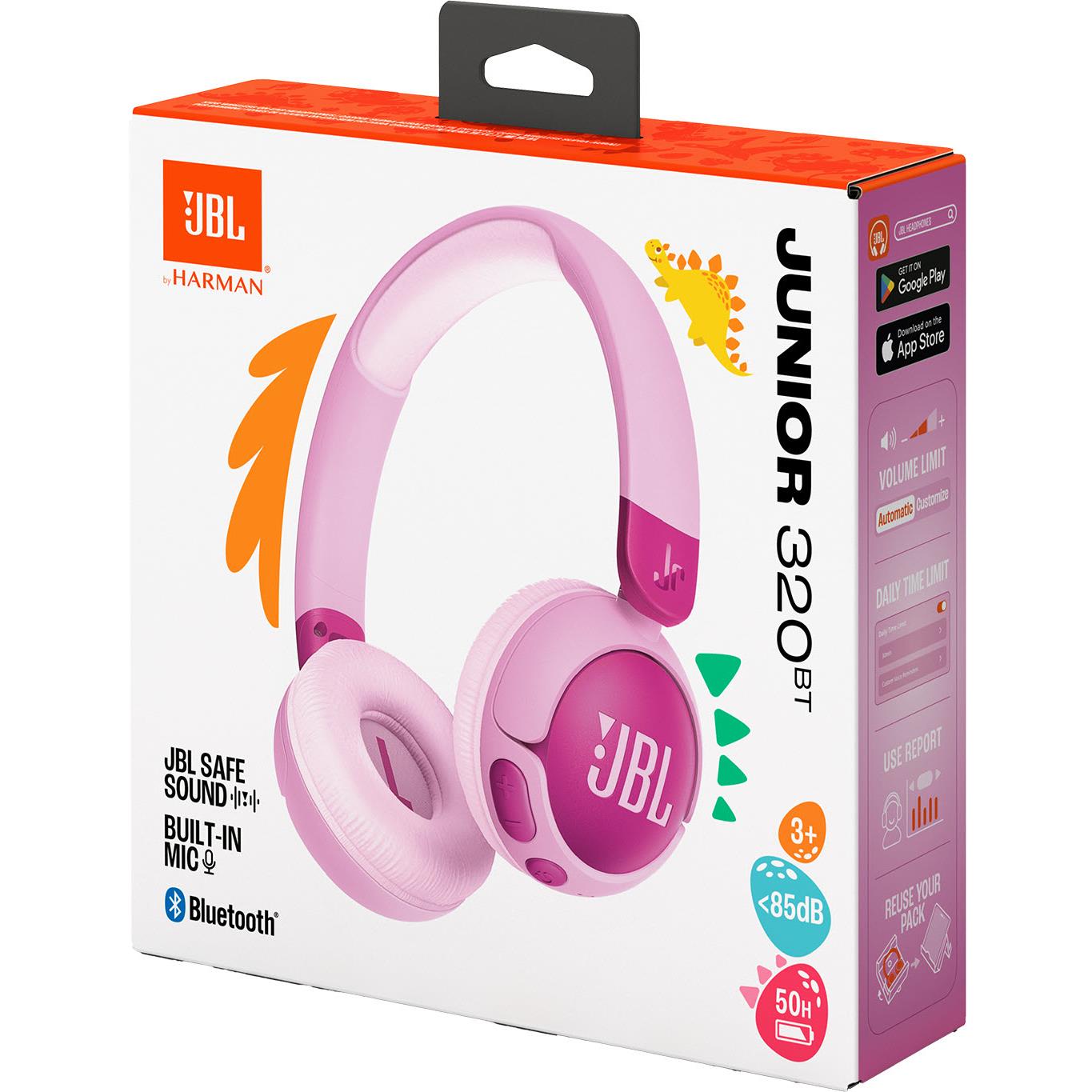 JBL JUNIOR 320BT Wireless On-Ear Kids Headphones (Purple)