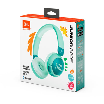 JBL JUNIOR 320BT Wireless On-Ear Kids Headphones (Green)