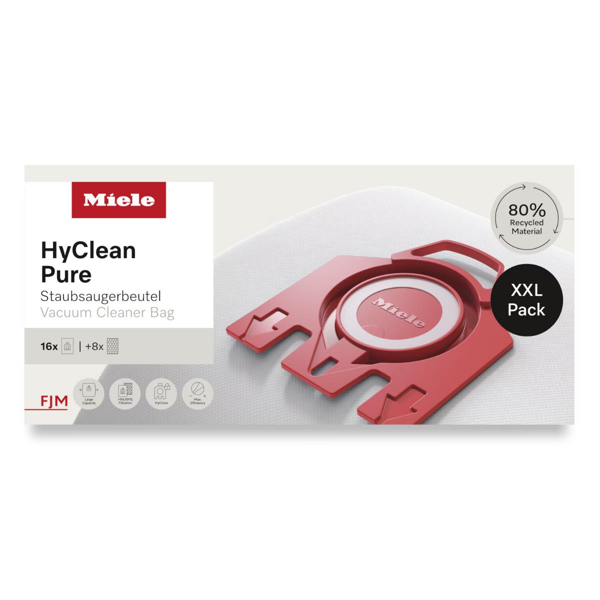 Miele FJM HyClean Pure Vacuum Cleaner Dustbags XXL (16 Pack)