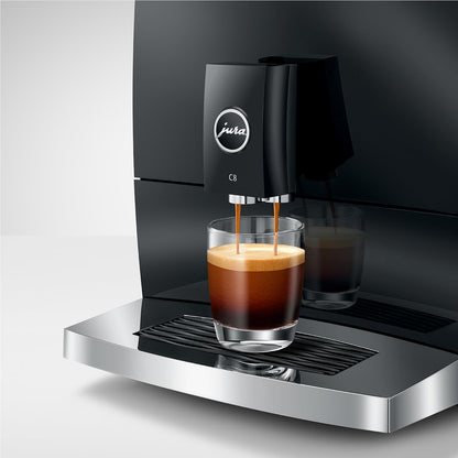 Jura C8 Fully Automatic Coffee Machine (Piano Black)