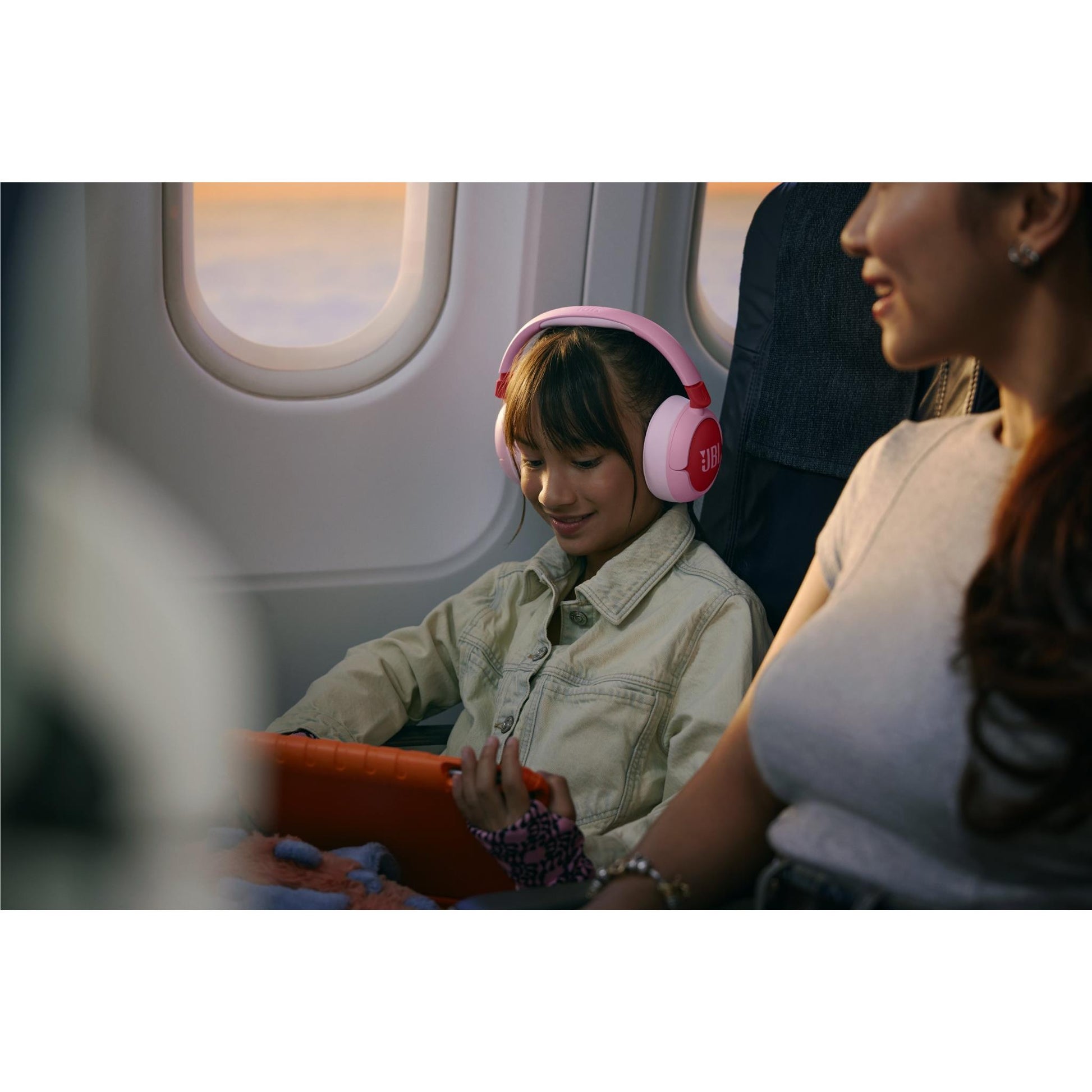 JBL JUNIOR 470NC Wireless Noise Cancelling Kids Over-Ear Headphones (Pink)